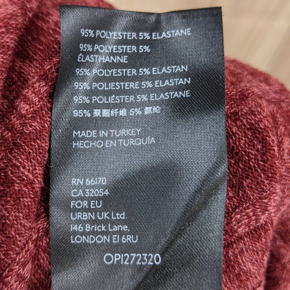 ANTHROPOLOGIE Pauline Red Ruffle Skirt NWT 3X Rib Knit Midi Elastic Wais… - Picture 7 of 8